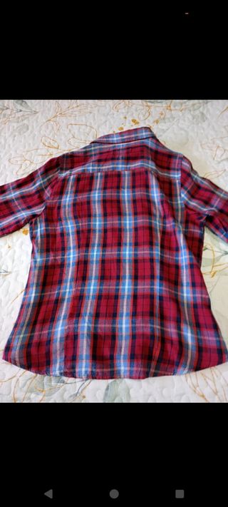 Camisa de cuadros de mujer