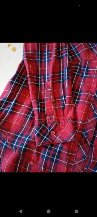 Camisa de cuadros de mujer