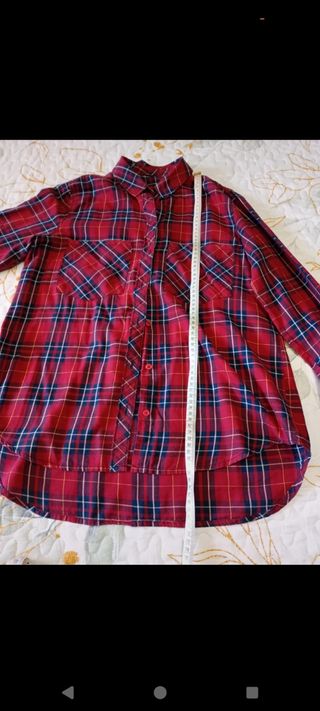 Camisa de cuadros de mujer