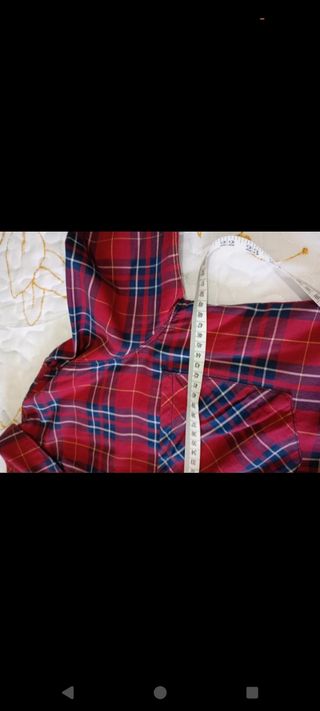 Camisa de cuadros de mujer