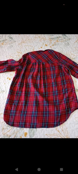 Camisa de cuadros de mujer