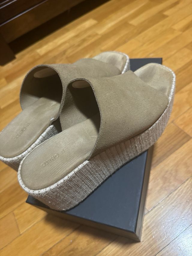 Cuñas tacón Oysho. Talla 39. Como nuevas