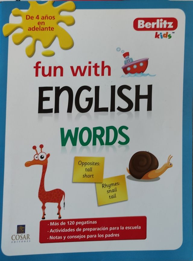 Set di 7 divertenti libri in inglese bianco