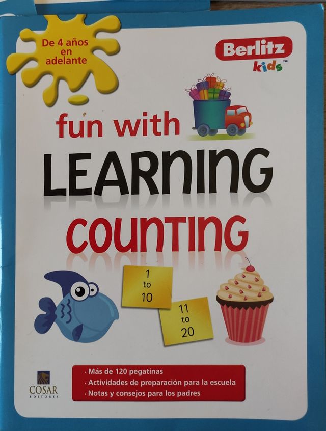 Set di 7 divertenti libri in inglese bianco