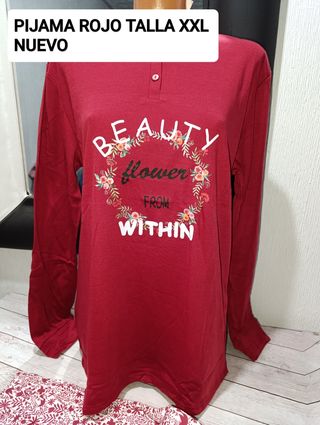 Pijama rojo y blanco TALLA XXL NUEVO 