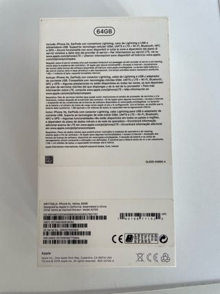 Scatolo originale Iphone xr 64 gb