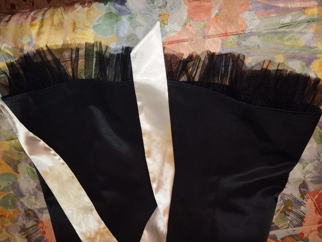 Vestido negro palabra de honor