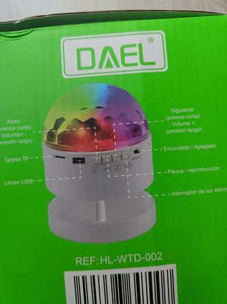 Altavoz bluetooth portátil Luces led 