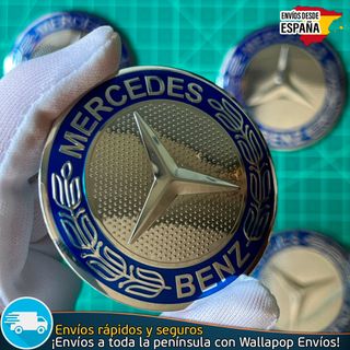 X4 Emblemas Mercedes Benz 60mm Pegatinas Tapacubos