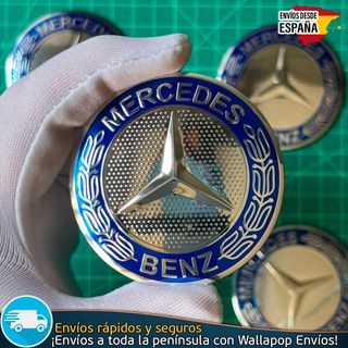 X4 Emblemas Mercedes Benz 60mm Pegatinas Tapacubos