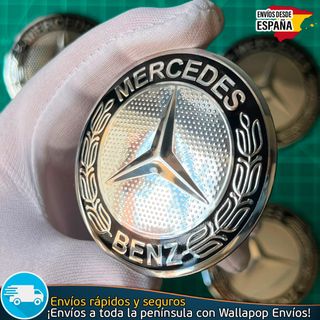 X4 Emblemas Mercedes Benz 60mm Pegatinas Tapacubos