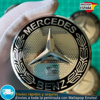 X4 Emblemas Mercedes Benz 60mm Pegatinas Tapacubos