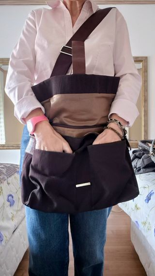 Bolso/maletín Unisex marrón chocolate