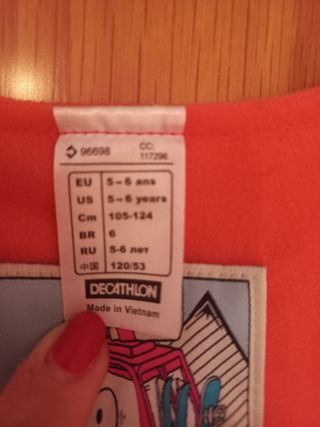 Peto/mono esquí niña