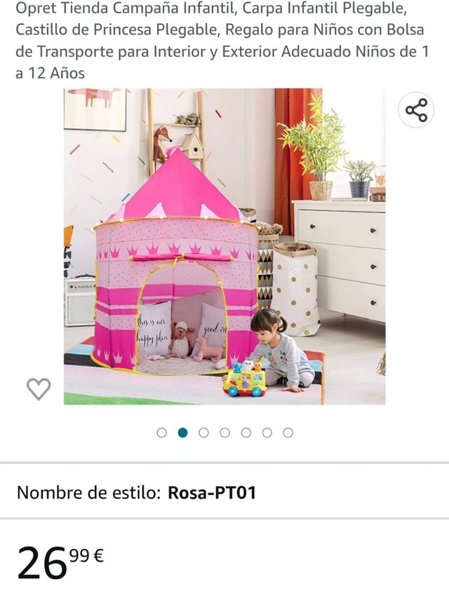 Campaña de niña con lucesl