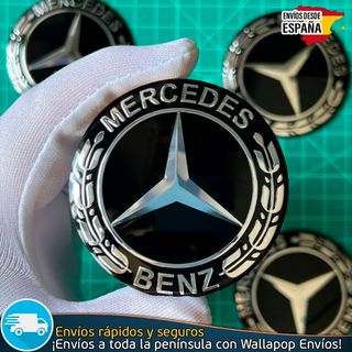 X4 Emblemas Mercedes Benz 60mm Pegatinas Tapacubos