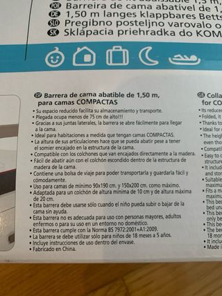 Barrera de cama  Jane 1,50