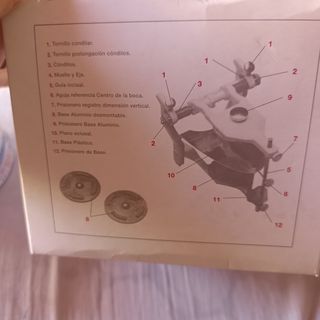 Articulador mestra ,Prótesis dental cera,taza.

