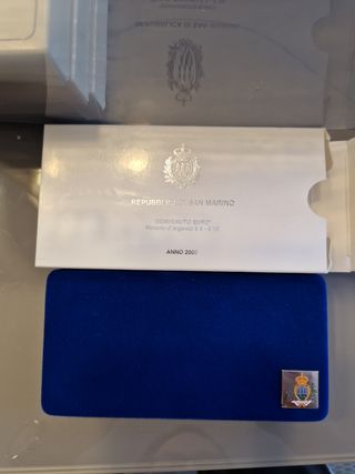 Monete dittico argento San Marino 2002