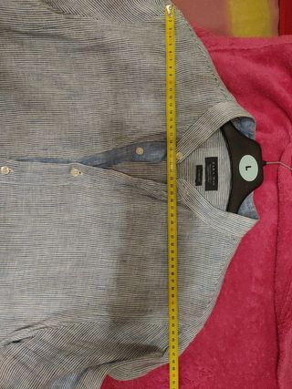 Camisa de lino T. L-M de Zara Man