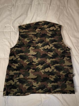 Chaleco caza verde militar M