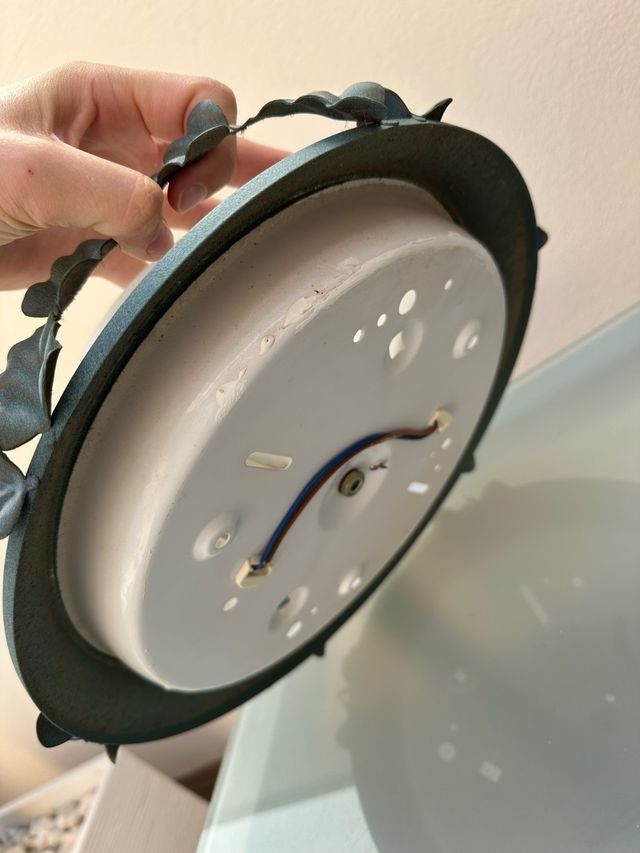 Lampara de techo verde