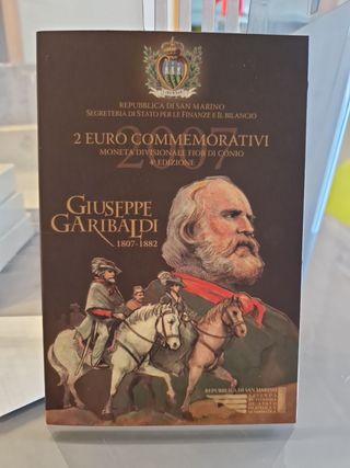 Moneta San Marino 2 euro Garibaldi