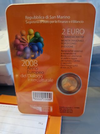 Moneta 2 euro San Marino 2008