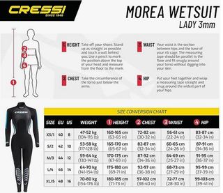 A ESTRENAR neopreno CRESSI Morea Lady Talla L