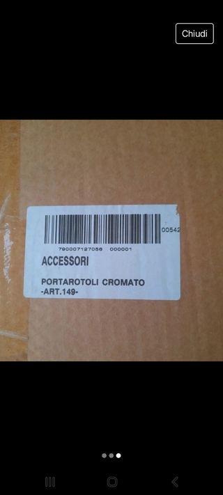 Portarotoli cromato Scavolini