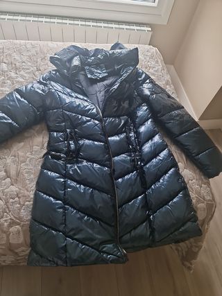 Anorak azul plumas