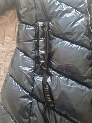 Anorak azul plumas