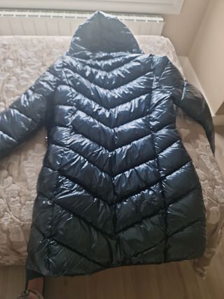 Anorak azul plumas