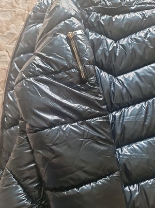 Anorak azul plumas