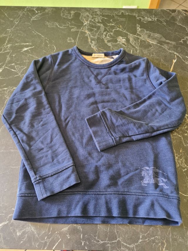 Felpa bambino Burberry, tg 5/6 anni