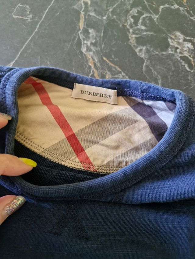 Felpa bambino Burberry, tg 5/6 anni
