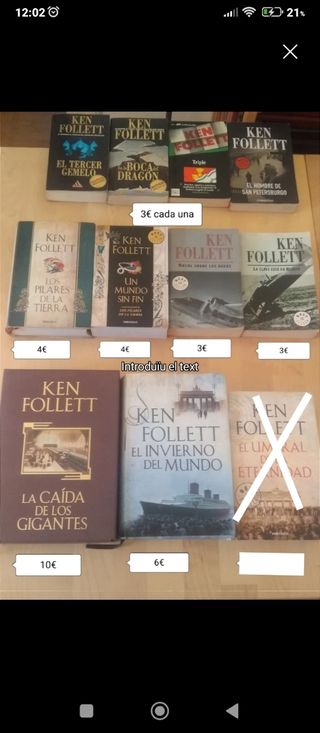 Ken Follet, novelas.