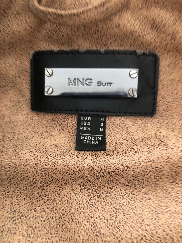 Abrigo piel camel talla M