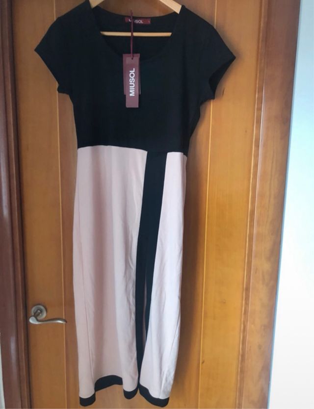 Vestido bicolor