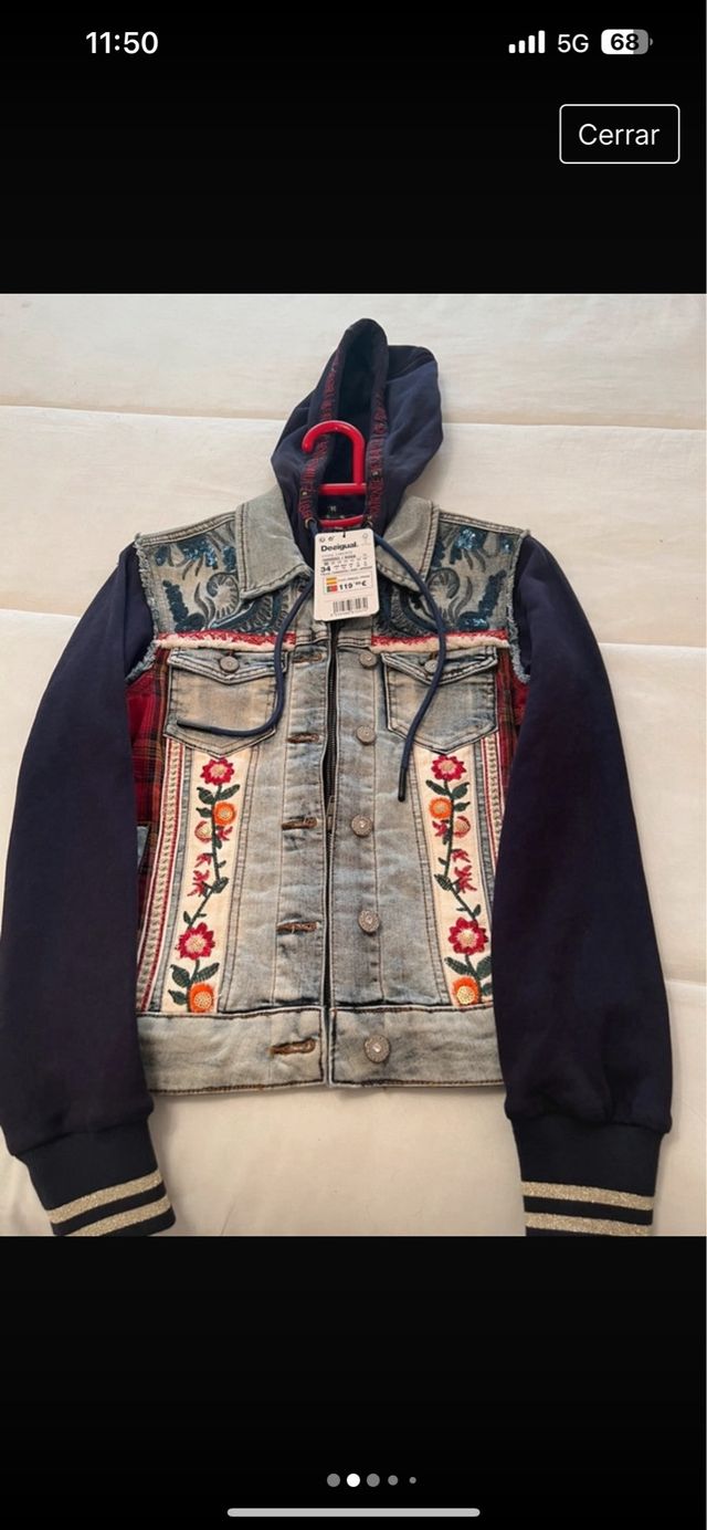 Chaquera vaquera marca Desigual