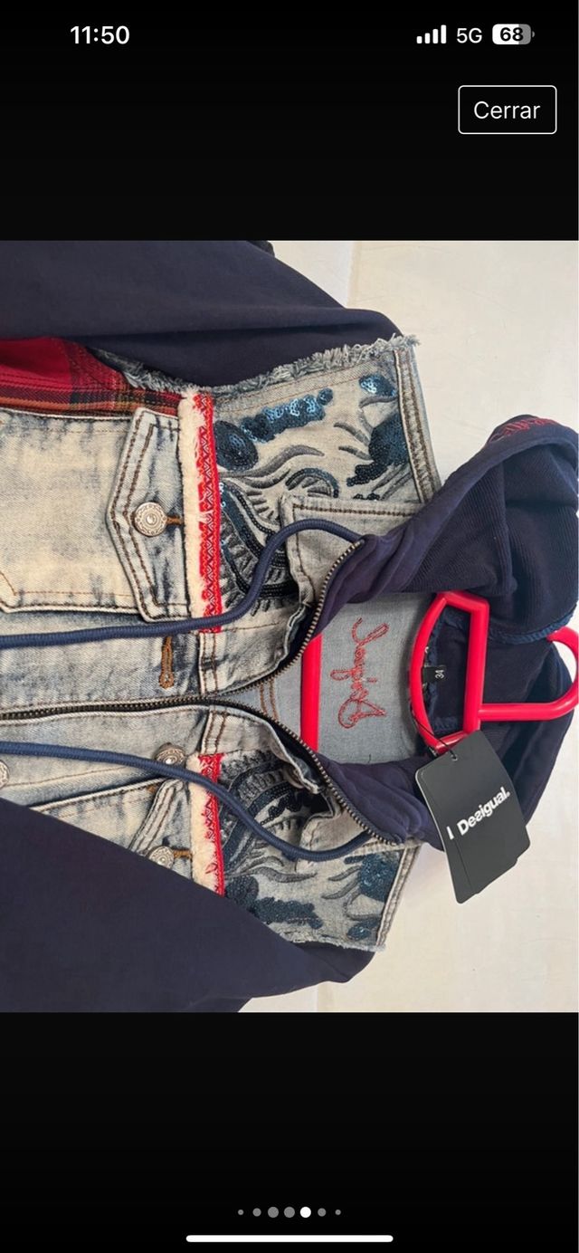 Chaquera vaquera marca Desigual