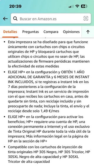 Impresora hp DeskJet 2720e