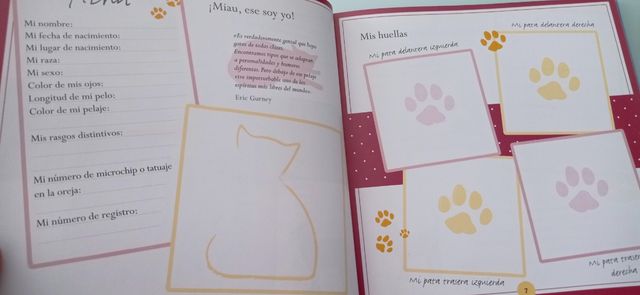 ALBUM DE MI GATO.(RECUERDOS DE MI MASCOTA)