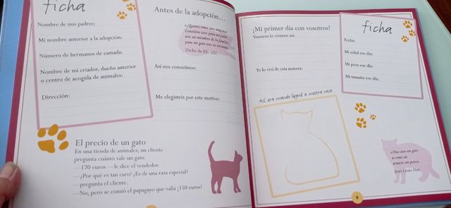 ALBUM DE MI GATO.(RECUERDOS DE MI MASCOTA)