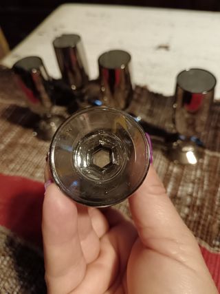 Bicchierini vetro a specchio