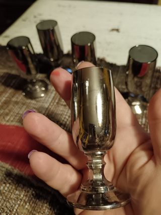 Bicchierini vetro a specchio