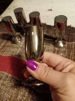 Bicchierini vetro a specchio