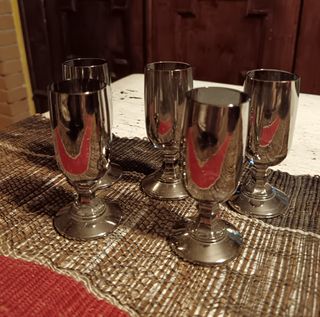 Bicchierini vetro a specchio