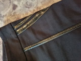 Pantalone nero taglia S con part. pelle