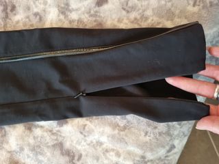 Pantalone nero taglia S con part. pelle